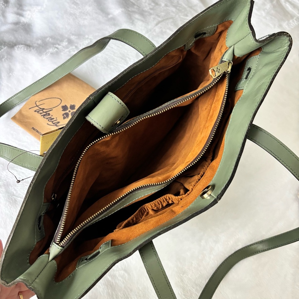 PATRICIA NASH Kemble Genuine Leather Sage Tote Shoulder Bag—NWT - Picture 8 of 16